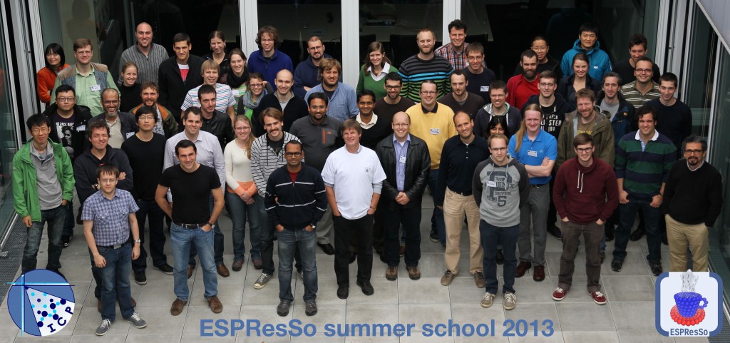 Participants and Speakers of the ESPResSo Summer School 2013.